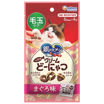おやつ お魚味クリームどーにゃつ 毛玉ケア-ユニ・チャーム