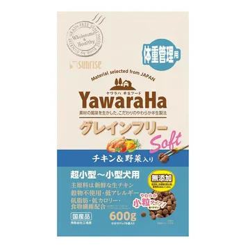 ヤワラハ グレインフリー ソフト チキン＆野菜入り 体重管理用 - marukan