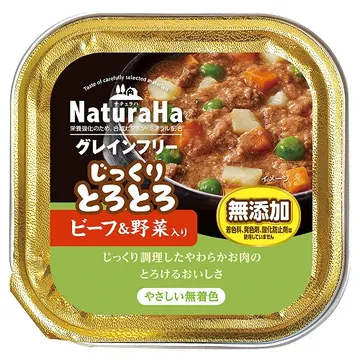 ナチュラハ グレインフリーじっくりとろとろビーフ&野菜入り - marukan