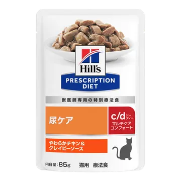 〈猫用〉c/d シーディー マルチケア コンフォート やわらかチキン＆グレイビーソース パウチ