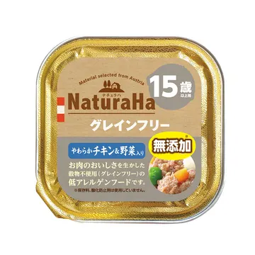 ナチュラハ グレインフリーやわらかチキン&野菜入り15歳以上用 - marukan