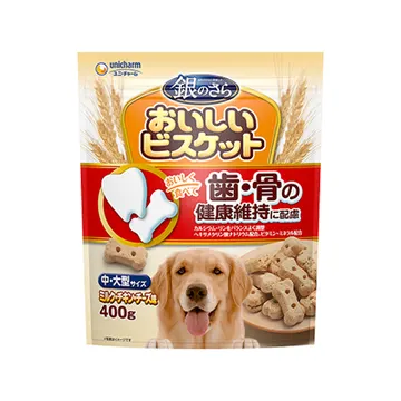 銀のさら おいしいビスケット 歯・骨の健康維持 中・大型サイズ 400g