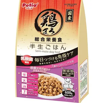 鶏まろ 総合栄養食 半生ごはん 7歳からの 600g