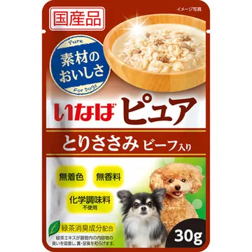 ピュアパウチとりささみ ビーフ入り