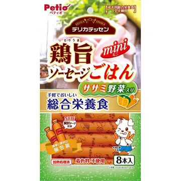 デリカテッセン 総合栄養食 鶏旨 ミニソーセージごはん ササミ野菜入り