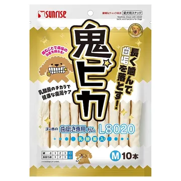 ゴン太の歯磨き専用ガムL8020乳酸菌入り鬼ピカ Mサイズ - marukan