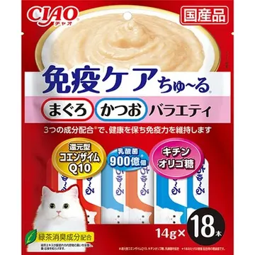 免疫ケアちゅ～るまぐろ・かつおバラエティ 18本入り