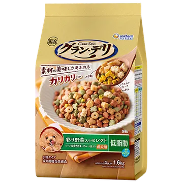 カリカリ仕立て低脂肪 味わいビーフ入りセレクト ~脂肪分約25%カット~