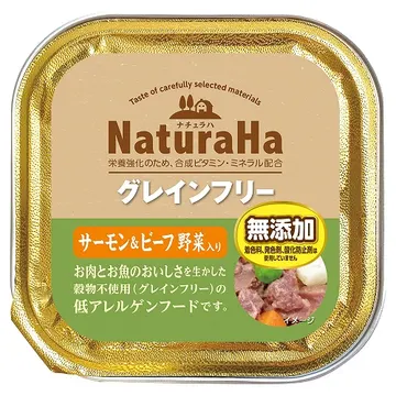 ナチュラハ グレインフリーサーモン&ビーフ 野菜入り - marukan