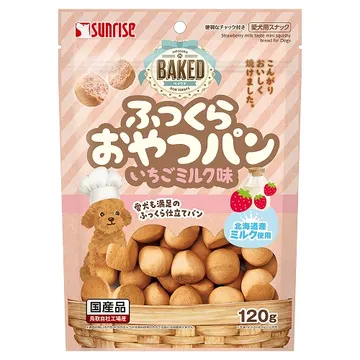 BAKED ふっくらおやつパンいちごミルク味 - marukan