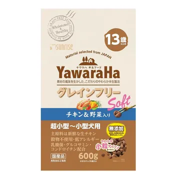 ヤワラハ グレインフリー ソフト チキン&野菜入り 13歳以上用 - marukan