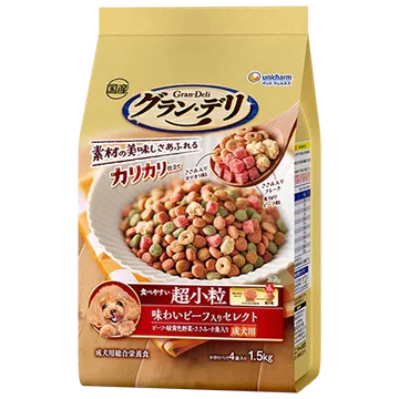 カリカリ仕立て成犬用食べやすい超小粒
