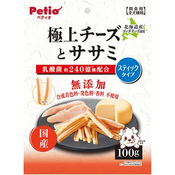 極上チーズとササミ スティックタイプ 100g