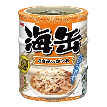 海缶ミニ3P ささみ入りかつお