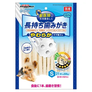 ホワイデント 長持ち歯みがき やわらかギザ棒ガム S