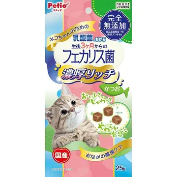 ネコちゃんの乳酸菌のちから フェカリス菌 完全無添加 濃厚リッチ かつお 25g