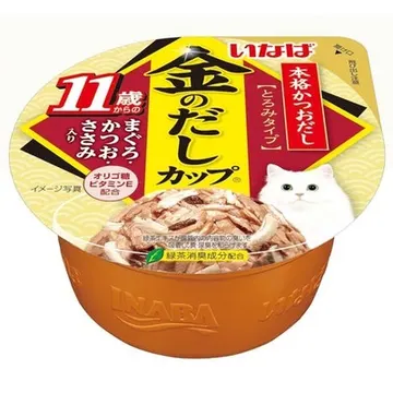 金のだしカップ11歳からのまぐろ・かつお・ささみ入り