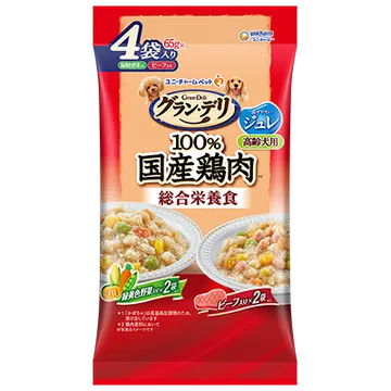 １００％国産鶏肉*パウチ 総合栄養食ジュレ