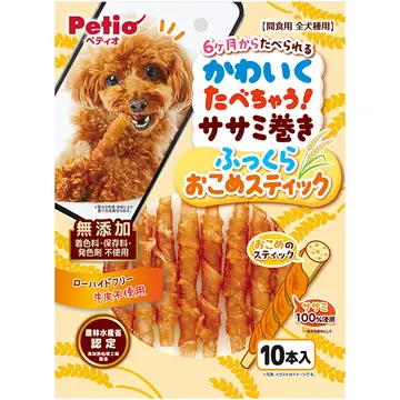 かわいくたべちゃう！ ササミ巻き ふっくらおこめスティック