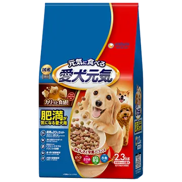 肥満が気になる愛犬用ビーフ・ささみ・緑黄色野菜・小魚入り