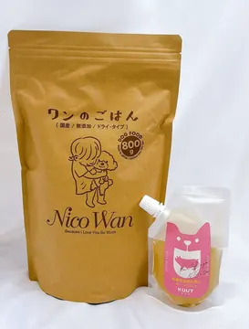 【ワンのごはん フィッシュ】800ｇと【ボーンブロス】120mlの