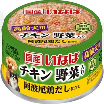 国産いなば 高齢犬用 チキン 野菜入り 阿波尾鶏だし仕立て