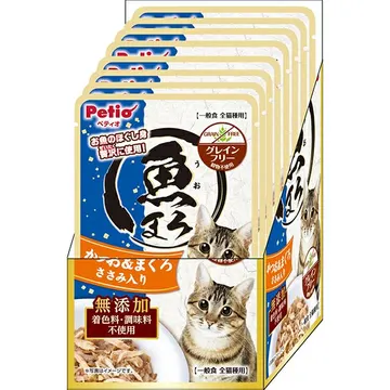 魚まろ かつお&まぐろ ささみ入り 60g×8袋入