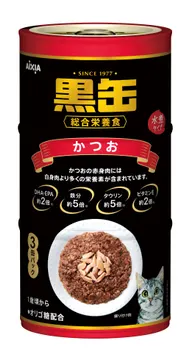 黒缶3P かつお