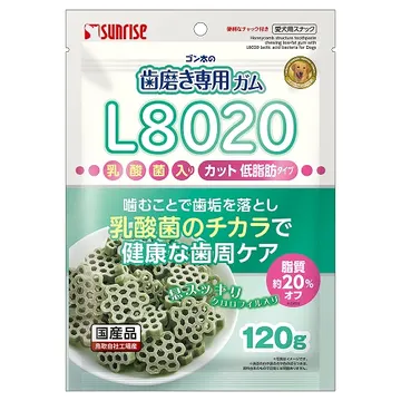 ゴン太の歯磨き専用ガムL8020乳酸菌入り カットクロロフィル入り 低脂肪 - marukan