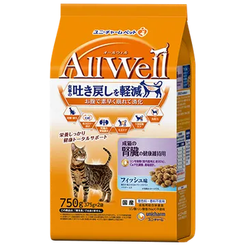 成猫の腎臓の健康維持用 フィッシュ味挽き小魚とささみフリーズドライパウダー入り