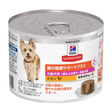 腸の健康サポートプラス 小型犬用 1歳以上の成犬・高齢犬用 チキン なめらかムース チキン