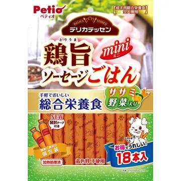 デリカテッセン 総合栄養食 鶏旨 ミニソーセージごはん ササミ野菜入り