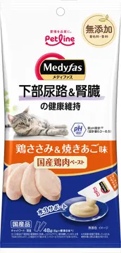 「メディファス スナック 下部尿路&腎臓の健康維持 鶏ささみ&焼きあご味