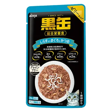 黒缶パウチ しらす入りまぐろとかつお