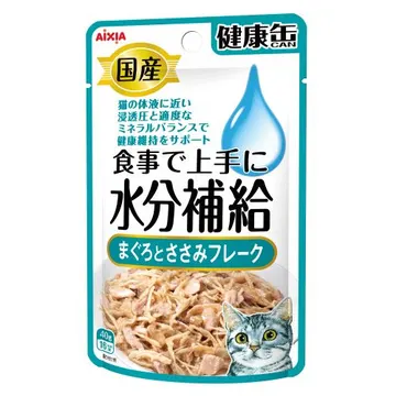 国産 健康缶パウチ 水分補給 まぐろとささみフレーク
