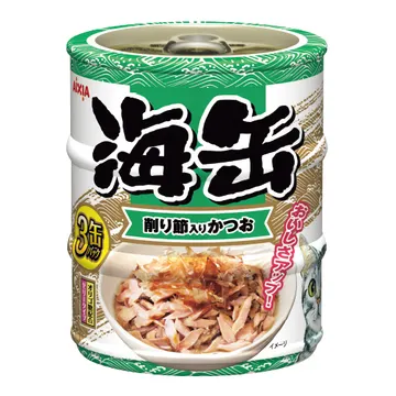 海缶ミニ3P 削り節入りかつお