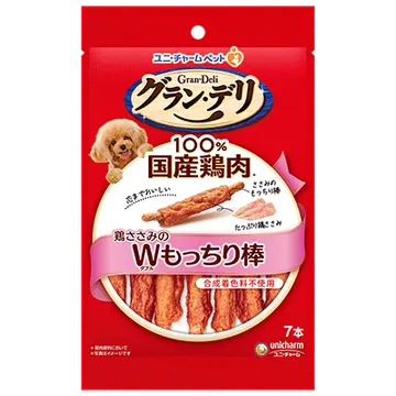 おやつ 鶏ささみのダブルもっちり棒