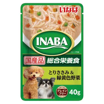 INABAパウチとりささみ＆緑黄色野菜