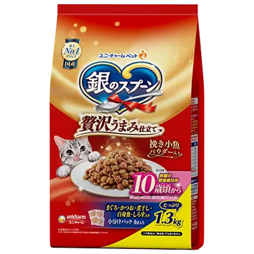 贅沢うまみ仕立て 10歳頃から まぐろ・かつお・煮干し・白身魚・しらす入り 1.3kg