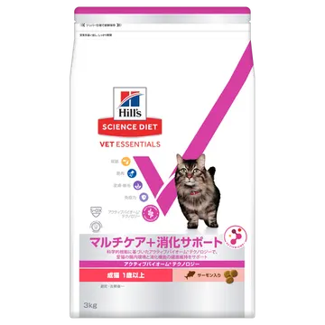 マルチケア＋消化サポート 成猫 1歳以上 サーモン入り