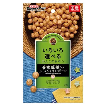 ドギースナック バリュー 食物繊維入りふっくらチキンボール